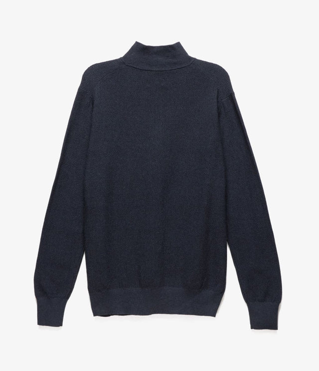 Sweater Acra Half Zipper Azul Marino