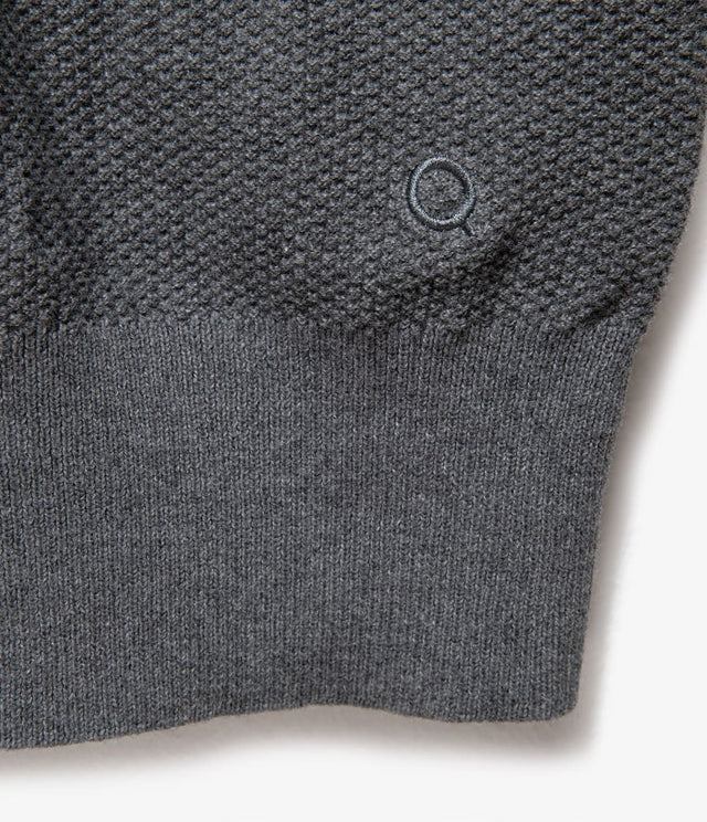 Sweater Acra Half Zipper Gris