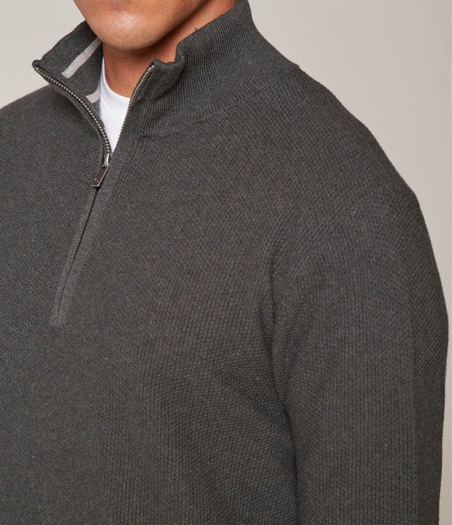 Sweater Acra Half Zipper Verde - Sweater