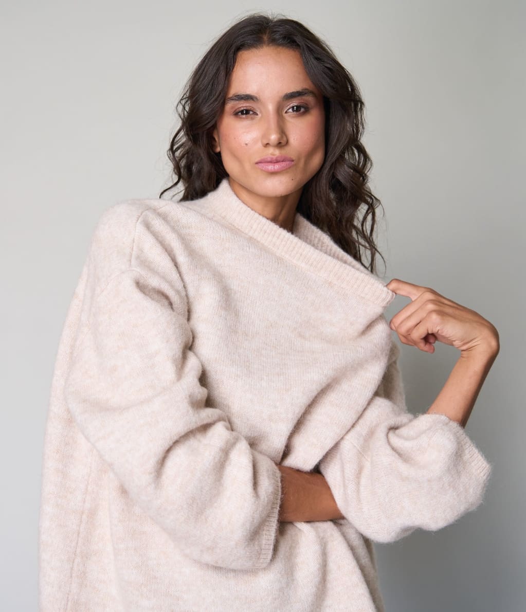 Sweater Berta Crema - Sweater Mujer