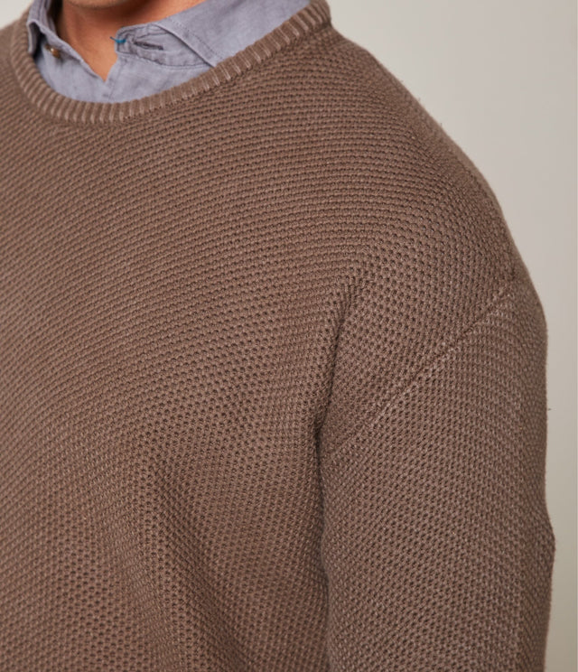 Sweater Waffle Verde Oliva - Sweater