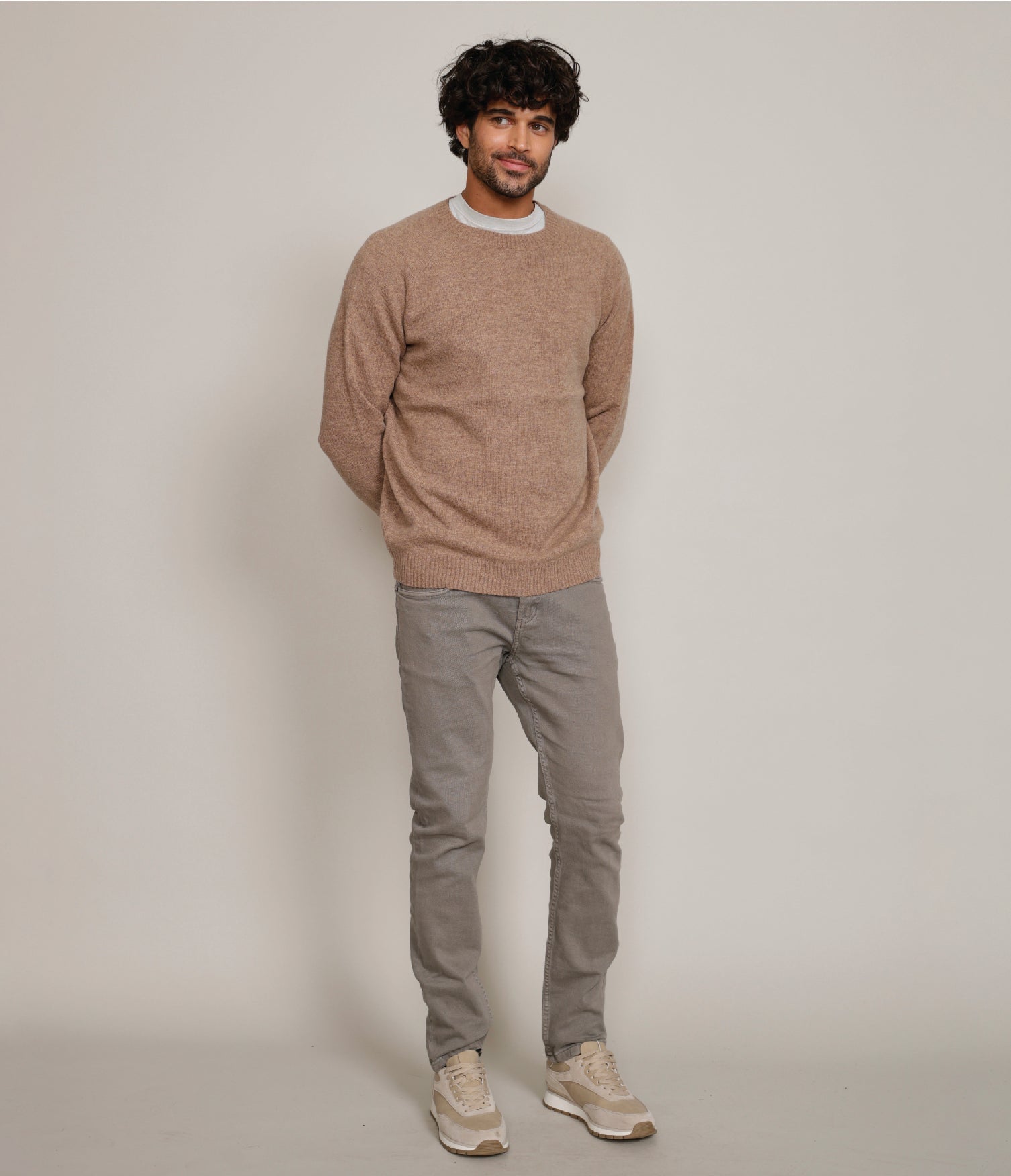 Sweater Land Wool Café Claro - Sweater