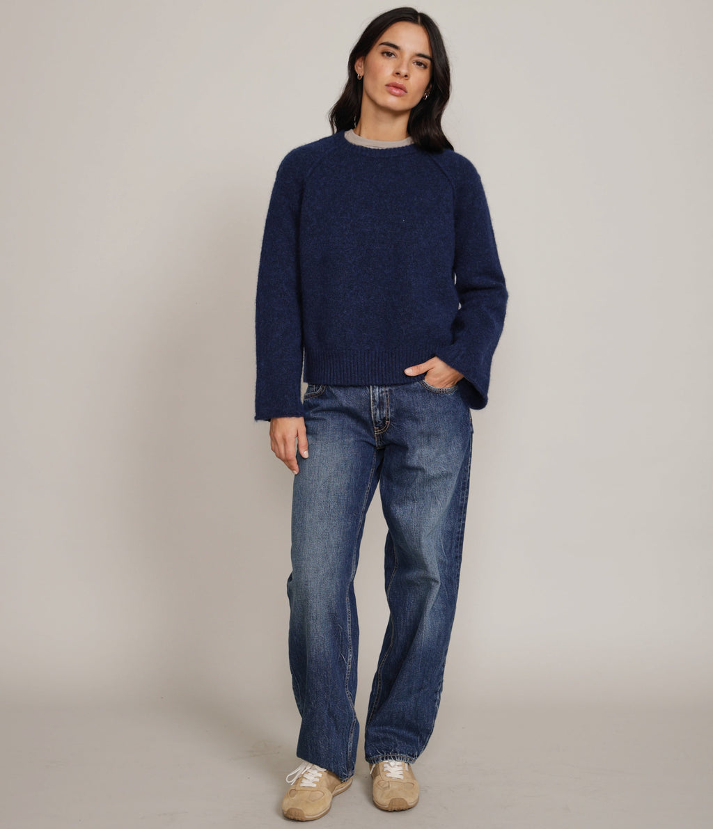 Sweater Maura Mohair Navy - Sweater Mujer