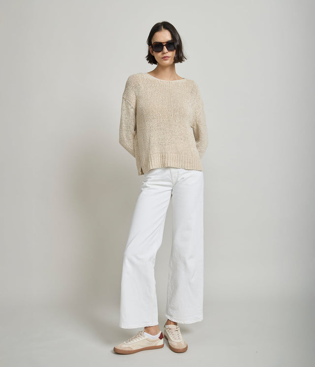 Sweater Cinta Ecru - Sweater Mujer