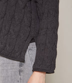 Sweater Trenzado Grafito - Sweater Mujer