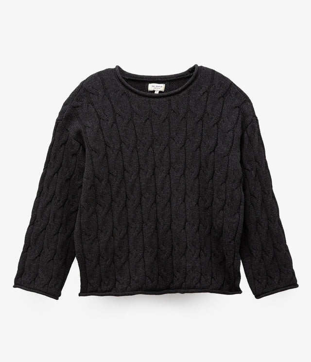 Sweater Trenzado Grafito - Sweater Mujer