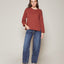Sweater Trenzado Ladrillo - Sweater Mujer