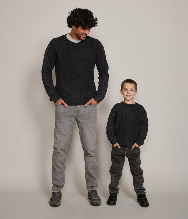 Sweater Waffle Negro Kids - Sweater