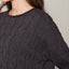 Sweater Trenzado Grafito - Sweater Mujer