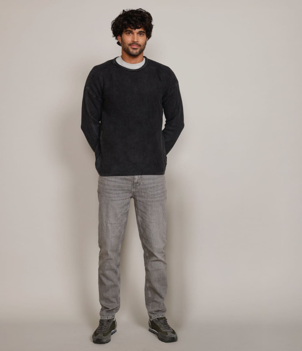 Sweater Waffle Negro - Sweater