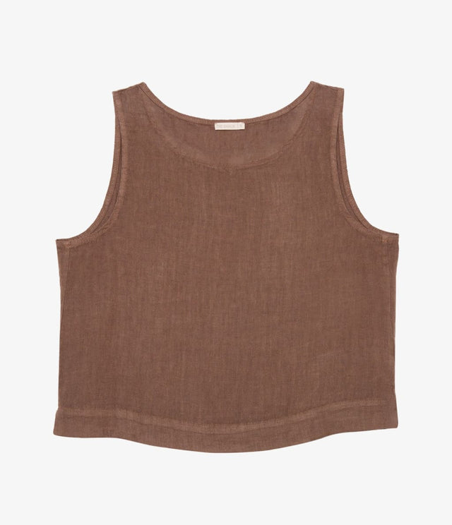 Blusa Pisa Lino Terracota - Polera