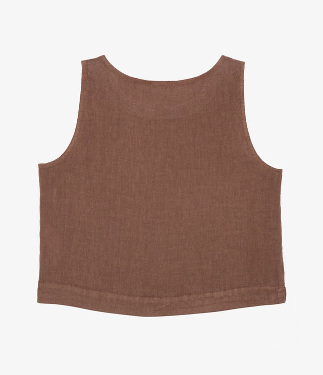 Blusa Pisa Lino Terracota - Polera