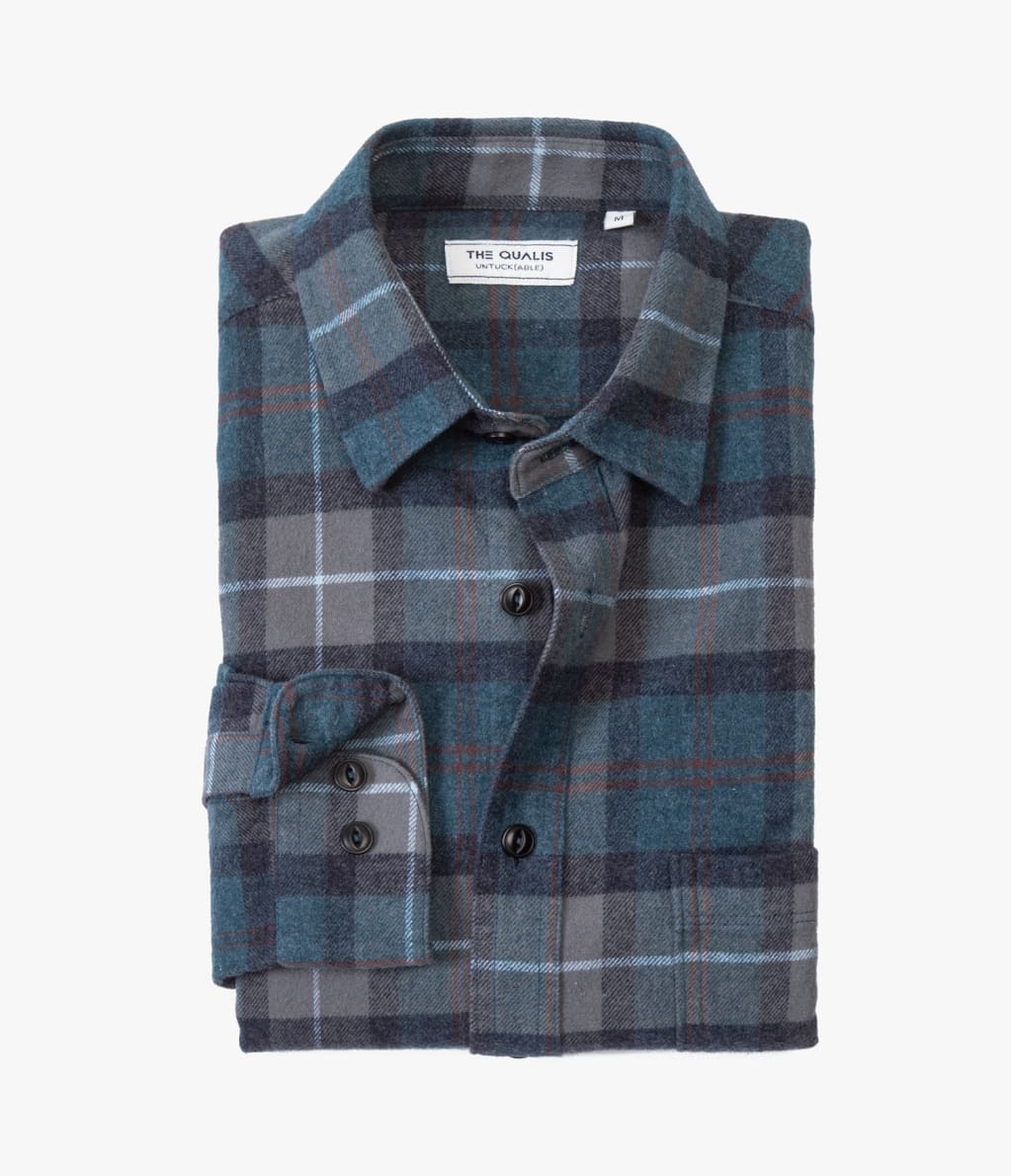 Camisa Guy Cuadros Azul - Camisa