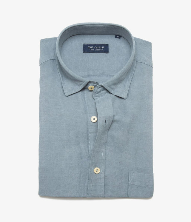Camisa Nevis Gris Azulado - Camisa