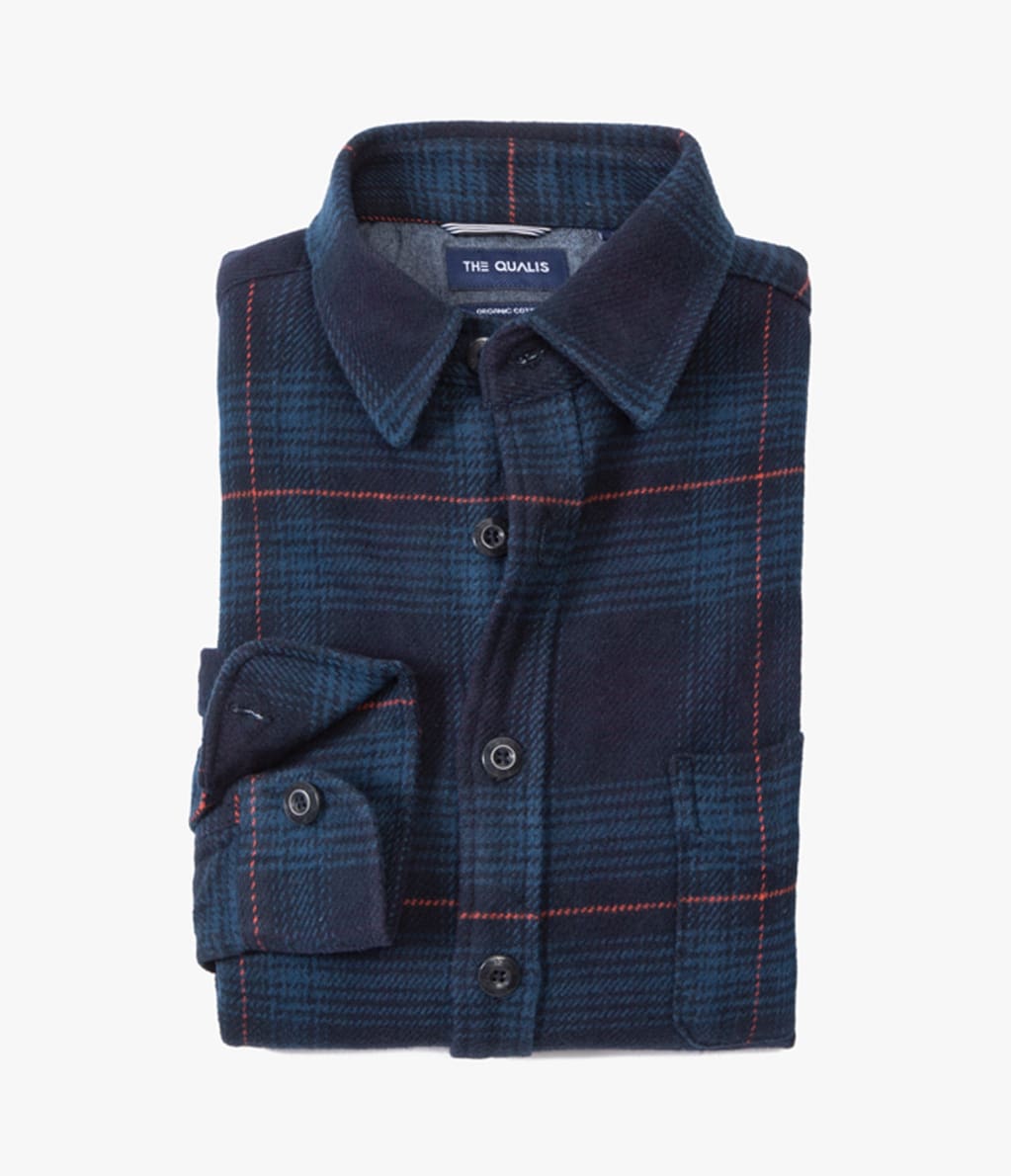 Camisa Guy cuadros Azul Oscuro - Camisa